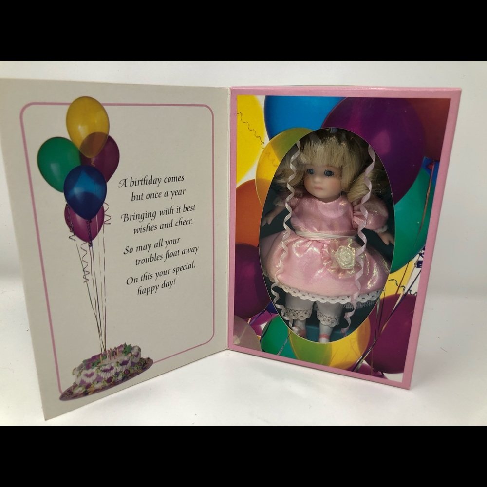 Marie Osmond Happy Birthday Greeting Card doll